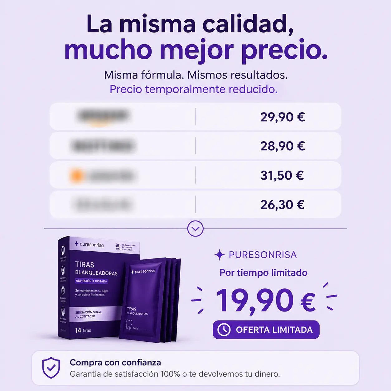 Resultado blanqueamiento dental PureSonrisa antes y después