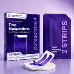Cómo usar tiras blanqueadoras moradas PureSonrisa 30 minutos