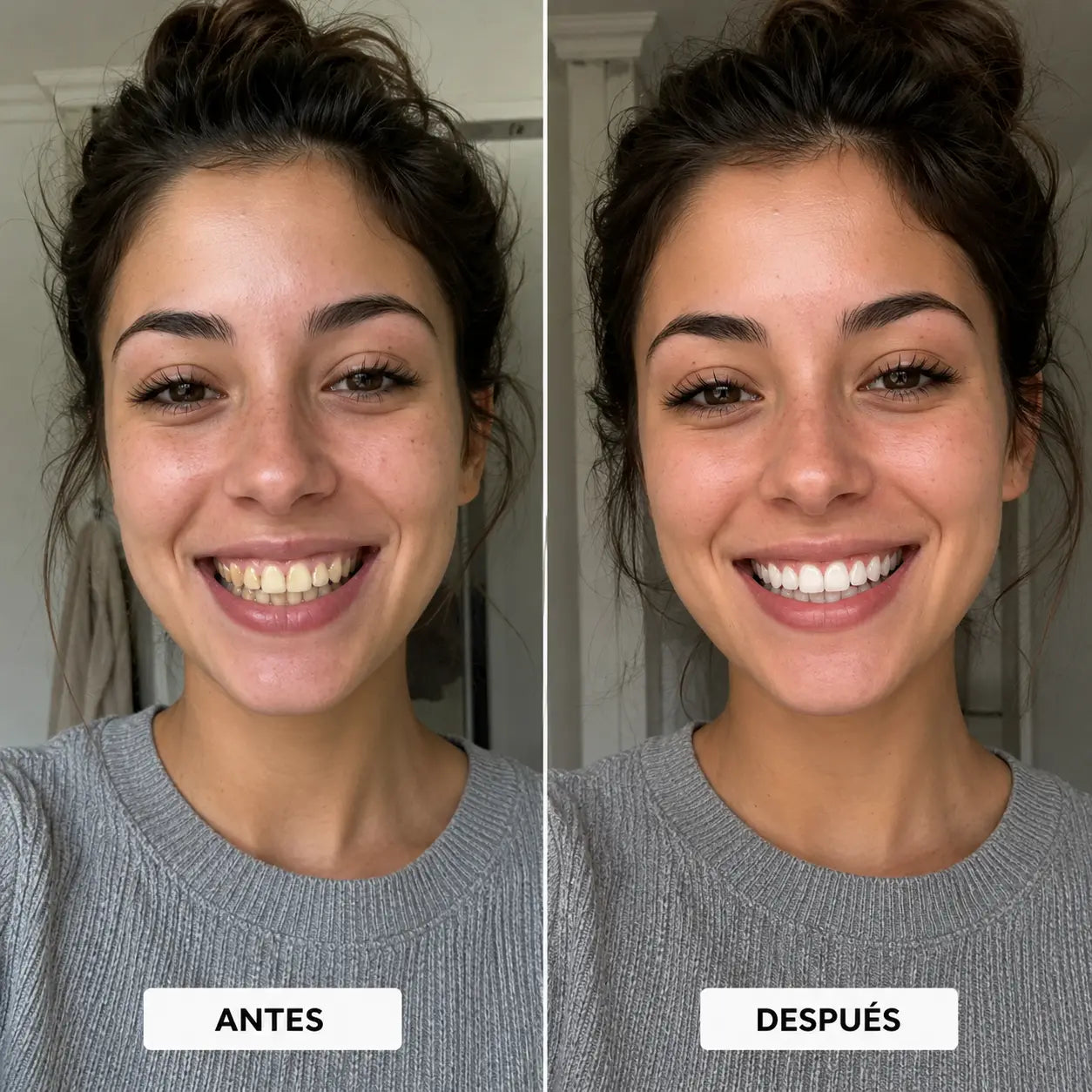 Cómo usar tiras blanqueadoras moradas PureSonrisa 30 minutos