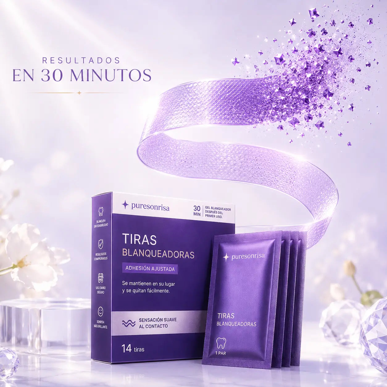 Tecnología PAP+ blanqueamiento dental sin sensibilidad PureSonrisa