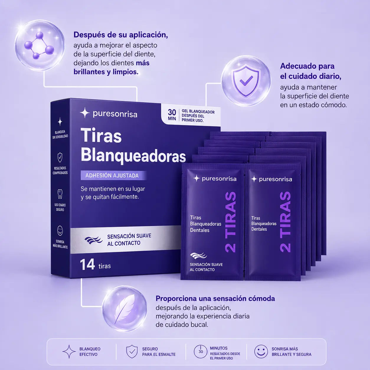 Resultado blanqueamiento dental PureSonrisa antes y después